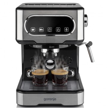 Gorenje ESCM15DBK Μηχανή Espresso 1100W Πίεσης 15bar Ασημί Gorenje ESCM15DBK Μηχανή Espresso 1100W Πίεσης 15bar Ασημί